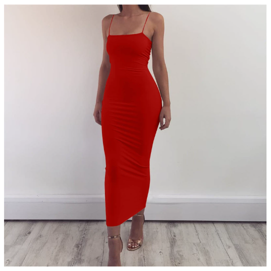 VESTIDO DE TIRANTES